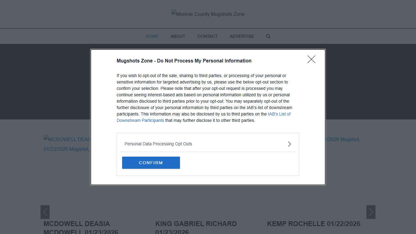 Monroe County Mugshots Zone